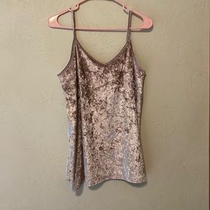 Pink Velvet Shimmer Top
